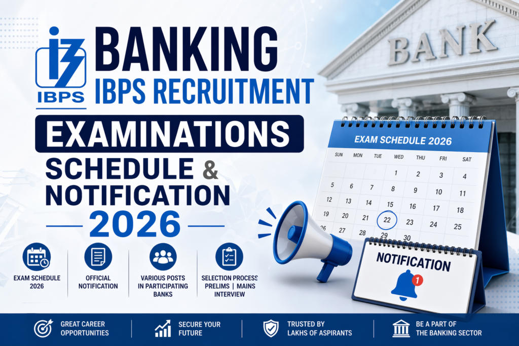 Banking IBPS Recruitment Examinations Schedule and Notification 2026